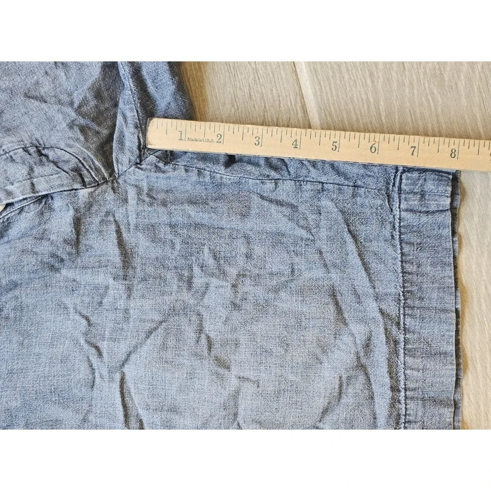 Polo Ralph Lauren Straight Fit Shorts Mens 32 Blue Chambray Denim Cotton
